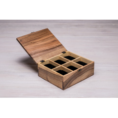 Дерев'яна шкатулка для наручних годинників ecoWalnut 8.2х20.8х18 см Львів