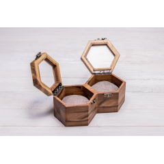 Коробочка-органайзер для зберігання наручних годинників ecoWalnut 7.8х18.8х10.9 см Черкаси