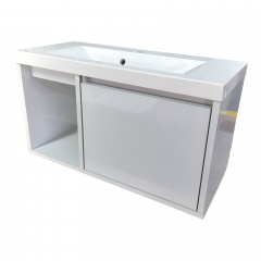 Пластикова підвісна тумба The MIX Адоніс з покриттям HPL 3103 gloss 100х60х45 см Ворожба