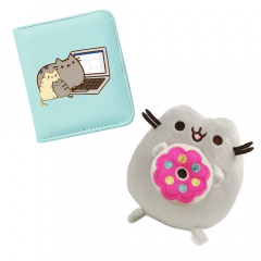 Комплект 2Life М'яка іграшка 15х12 см та гаманець Pusheen cat v-12485 Орехов