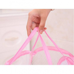 Корзина для игрушек UKC складная с боковым карманом 30х48 см 00336pink Розовый Київ