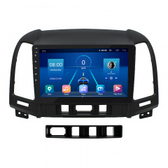 Штатная магнитола Lesko Hyundai Santa Fe II 2005-2010 9" 2/32Gb/ 4G/ Wi-Fi Premium GPS Android (9614-34401) Тернопіль