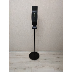 Дозатор для антисептика 0,6л Svavo PL151049BS-600 та стійка, краплеуловлювач (PL151049BS600-BPBK) Дніпро