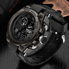 Годинник наручний чоловічий Sanda Tattoo Black Луцьк