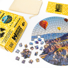 Дерев'яні пазли Wortex Woods Кольорові скелі Чжан'є Данксіа 50х50 см 508 елементи амеби PZL10001L Кременець