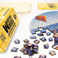 Дерев'яні пазли Wortex Woods Кольорові скелі Чжан'є Данксіа 50х50 см 508 елементи амеби PZL10001L Кременець