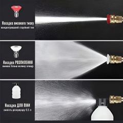 Автомийка високого тиску з кейсом Cleaning Gun 68V 2 акумулятори (2193487655) Калуш