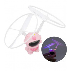 Індукційна іграшка з сенсорним керуванням GSL Астронавт з підсвічуванням Рожевий Кропива