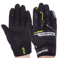 Мотоперчатки зимние MADBIKE MAD-62 L Черный-Салатовый Лубни