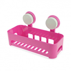 Полка на присосках прямоугольная Aquavita Bathroom Shelves Pink (10081 -hbr) Покровськ