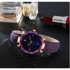Трендовий наручний годинник Starry Sky Watch purple (hub_3k7v4b) Михайлівка