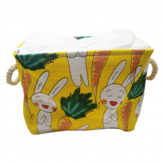 Кошик з бавовни Bambi CLR619 кошик 35-25-26см Зайчик Королёво