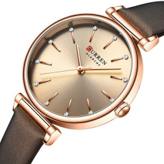 Наручний годинник жіночий Curren Grass Brown Золотий (2829) Костополь