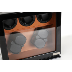 Скринька Salvadore для підзаводу 7 годинників 2905/BBR/DF 20x32x30 см Коричнево-чорний Березне