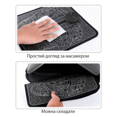 Масажний килимок для ступнів Inspire 31х30 см Чорний (BISD-066F) Якимівка