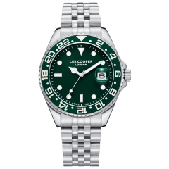 Наручний годинник чоловічий Lee Cooper Daytona Green Сріблястий (3432) Днепр