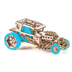 Дерев'яний конструктор "Hot Rod" Time for Machine T4M380303 Синій Хмільник