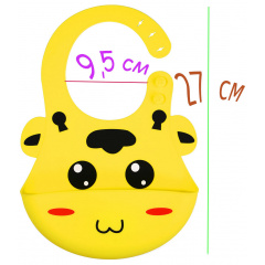 Комплект S&T М'яка іграшка Pusheen cat та слинявчик 3Д Жираф (vol-10574) Орехов