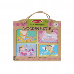 Дерев'яні пазли 4 в 1 "Маленькі принцеси" Melissa & Doug 4 пазли по 4 елементи MD31365 Бердичев