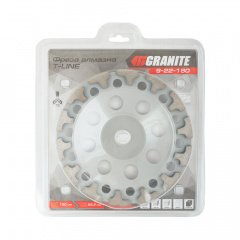 Фреза алмазна торцева для каменю Granite GM T-LINE 180х22.2 мм 8300 об/хв (9-22-180) Киев