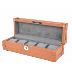 Шкатулка для зберігання годинників Salvadore 5W-BrGF Світло-коричневий Виноградов