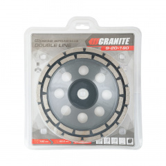 Фреза алмазна торцева для каменю Granite GM DOUBLE LINE 180х22.2 мм 8300 об/хв (9-20-180) Стрий