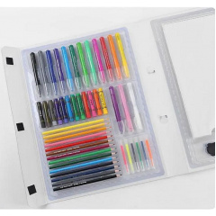 Дитячий набір творчості для малювання RIAS 98 предметів з мольбертом White (3_04694) Фастів