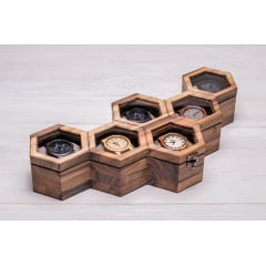 Скринька для наручних годинників ecoWalnut 7.8х43.4х18.8 см Київ