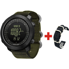 Наручний годинник чоловічий з компасом North Edge Apache Green 5BAR Чорний (2860) Ізюм