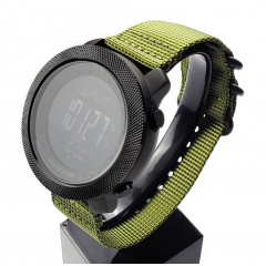 Наручний годинник чоловічий з компасом North Edge Apache Green 5BAR Чорний (2860) Ізюм
