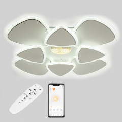 Стельова LED люстра Sunlight 5889/4+4 Білий Балаклея