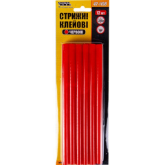 Стрижні клейові 11,2*200 мм 12 шт червоні MASTERTOOL GM (42-1158) Коростень