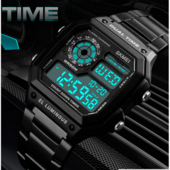 Чоловічий годинник Skmei 1335 Ripple Black Городок