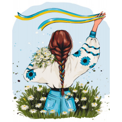 Картина за номерами BrushMe серії Патріот "Україна в квітах ©Alla Berezovska" 40х50см BS53130 Володарськ-Волинський