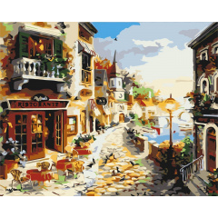 Картина за номерами BrushMe "Казкова вулиця" 40х50см BS7233 Хмільник