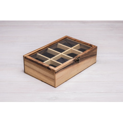 Скринька коробка органайзер з дерева з подушечками ecoWalnut 8.2х27.5х18 см Львів