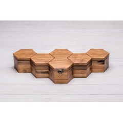 Коробочка-органайзер для 6 годинників ecoWalnut 7.3х43.4х18.8 см Вінниця