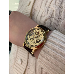 Наручний годинник жіночий Winner Gold Brown Золотий (844) Черкаси