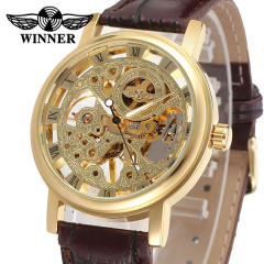 Наручний годинник жіночий Winner Gold Brown Золотий (844) Черкаси