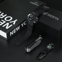 Годинник чоловічий наручний з компасом BESTA Box Peremoga Set Чорний (2446136759) Чернігів