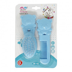 Набір дитячий гребінець і щітка "Ведмедик" Mega Zayka MGZ-0711(Blue) блакитний Тернополь