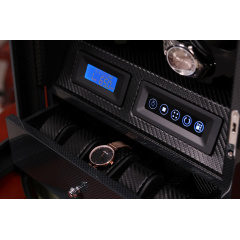 Шкатулка Salvadore для підзаводу 4 годинників X-2/05-TC1 31х19х33 см Чорний Ладан