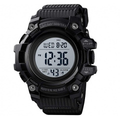 Годинник наручний чоловічий Skmei 1552 Black 1552BK (17153-hbr) Ворожба