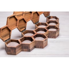 Сотова скринька для 9 годинників ecoWalnut 7.3х59.7х18.8 см Київ