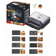 Мультимейкер вафельниця-гриль Zepline ZP-808 2200 Вт 8в1 зі змінними пластинами (2104618375) Вараш