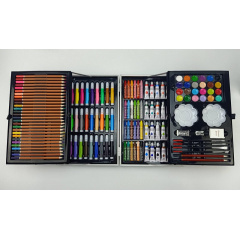 Набір для малювання та творчості No Brand ART set Єдиноріг дитячий в алюмінієвій валізі 145 предметів для юного художника Блакитний Мелитополь