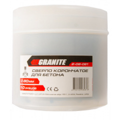 Свердло корончате GRANITE для бетону 80 мм 10 зубців 2-08-081 Вінниця