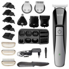 Тример акумуляторний багатофункціональний VGR V-012 6в1 5W Black-Grey (3_03125) Орехов