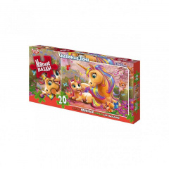М'які пазли "Казкові поні" Danko Toys S20-09-01 20 елементів Бердичів
