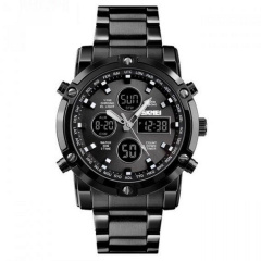 Чоловічий наручний годинник Skmei Molot Limited AllBlack Чорний Рівне